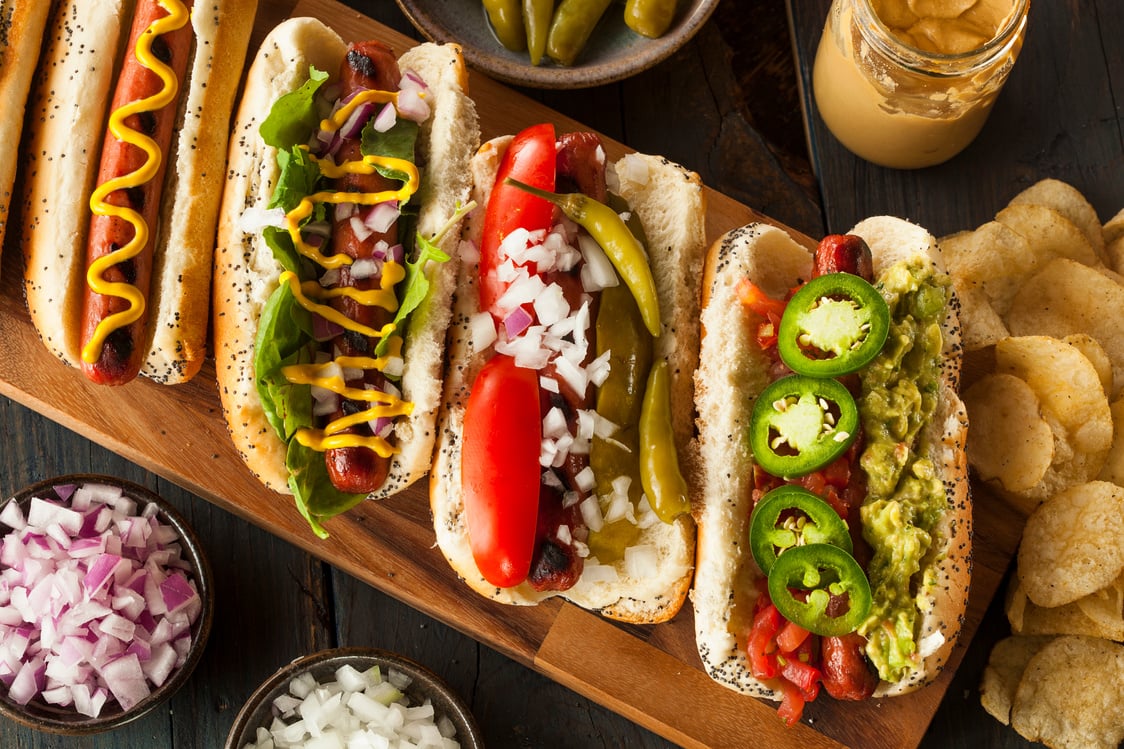 Gourmet Grilled All Beef Hots Dogs